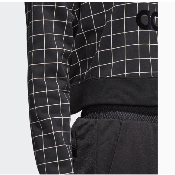 ADIDAS ORIGINALS CLRDO Windowpane Logo Hoodie - Picture 6 of 8